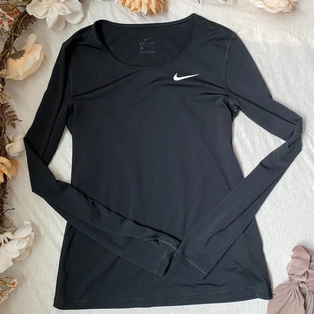 Black Nike Longsleeve Workout Top
